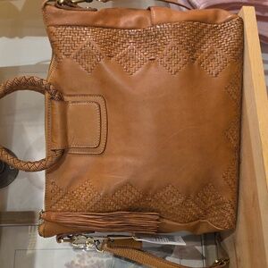 Hobo Sheila Large satchel in Harvest Wheat 100% Genuine Leather